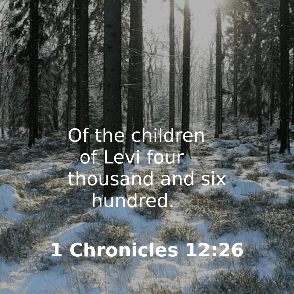 1 Chronicles 12:26 - Bibleverses.net