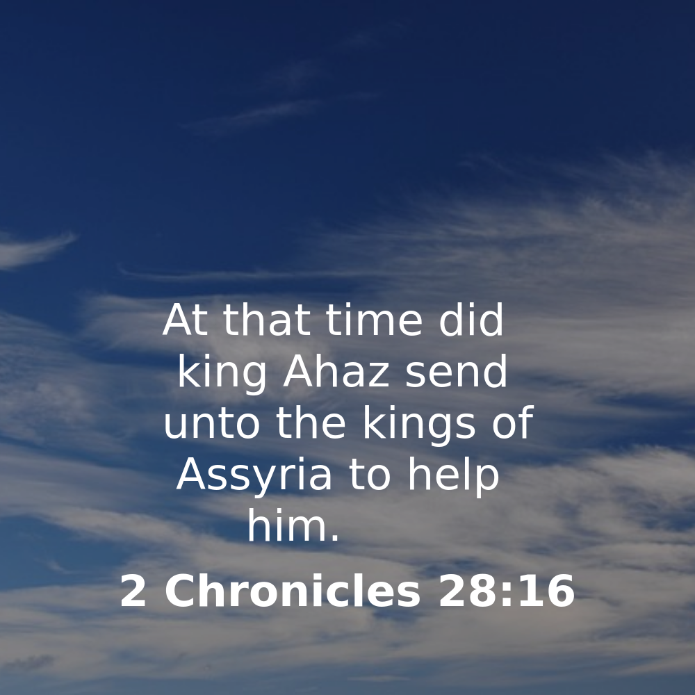 2 Chronicles 28:16 - Bibleverses.net
