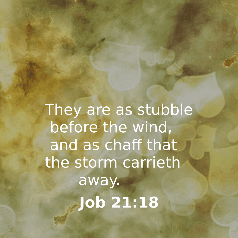 Job 21:18 - Bibleverses.net