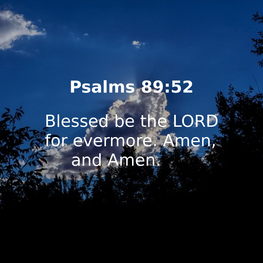 Psalms 89:52 - Bibleverses.net