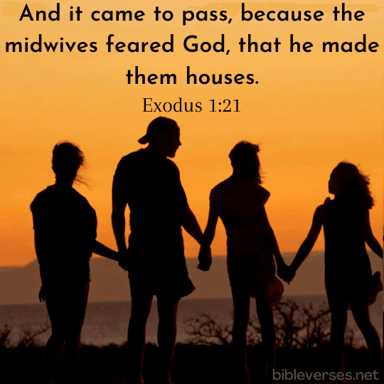 Exodus 1:21 - Bibleverses.net