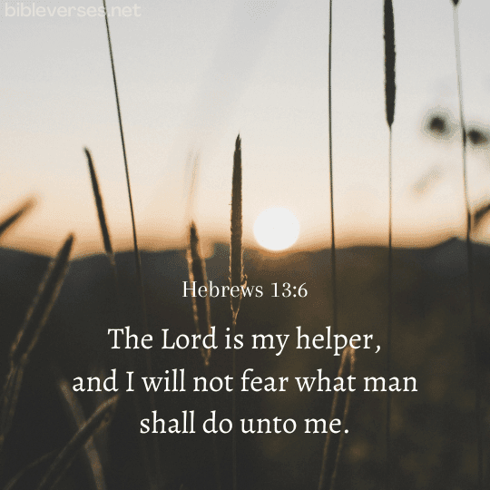 Hebrews 13:6 - Bibleverses.net