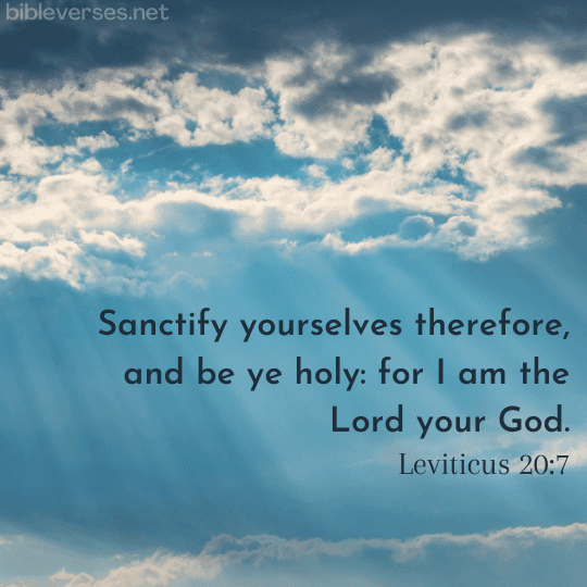 Leviticus 20:7 - Bibleverses.net