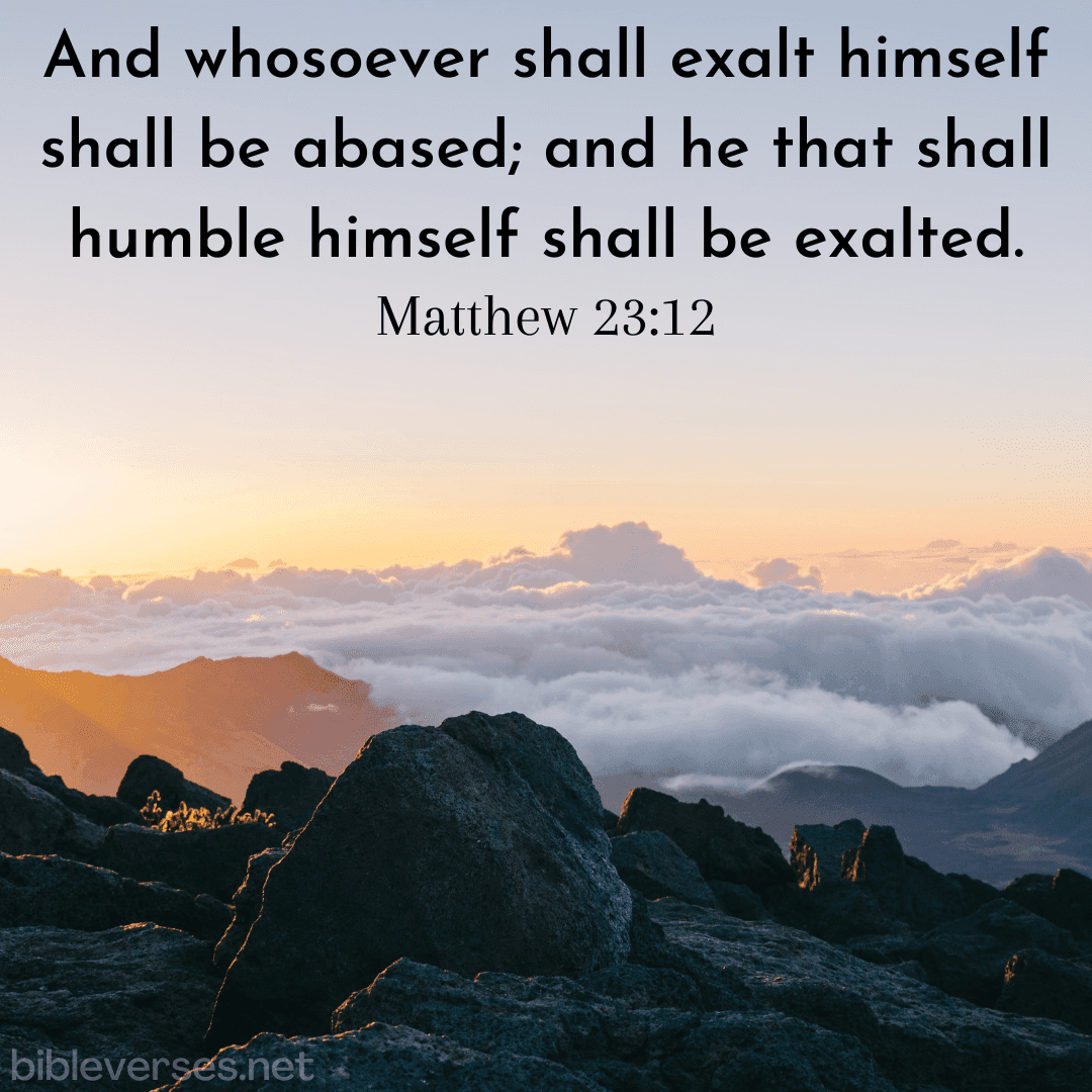 Matthew 23:12 - Bibleverses.net
