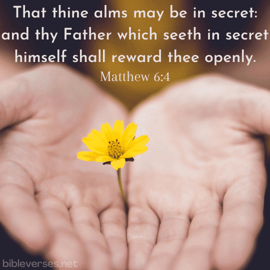 Matthew 6:4 - Bibleverses.net