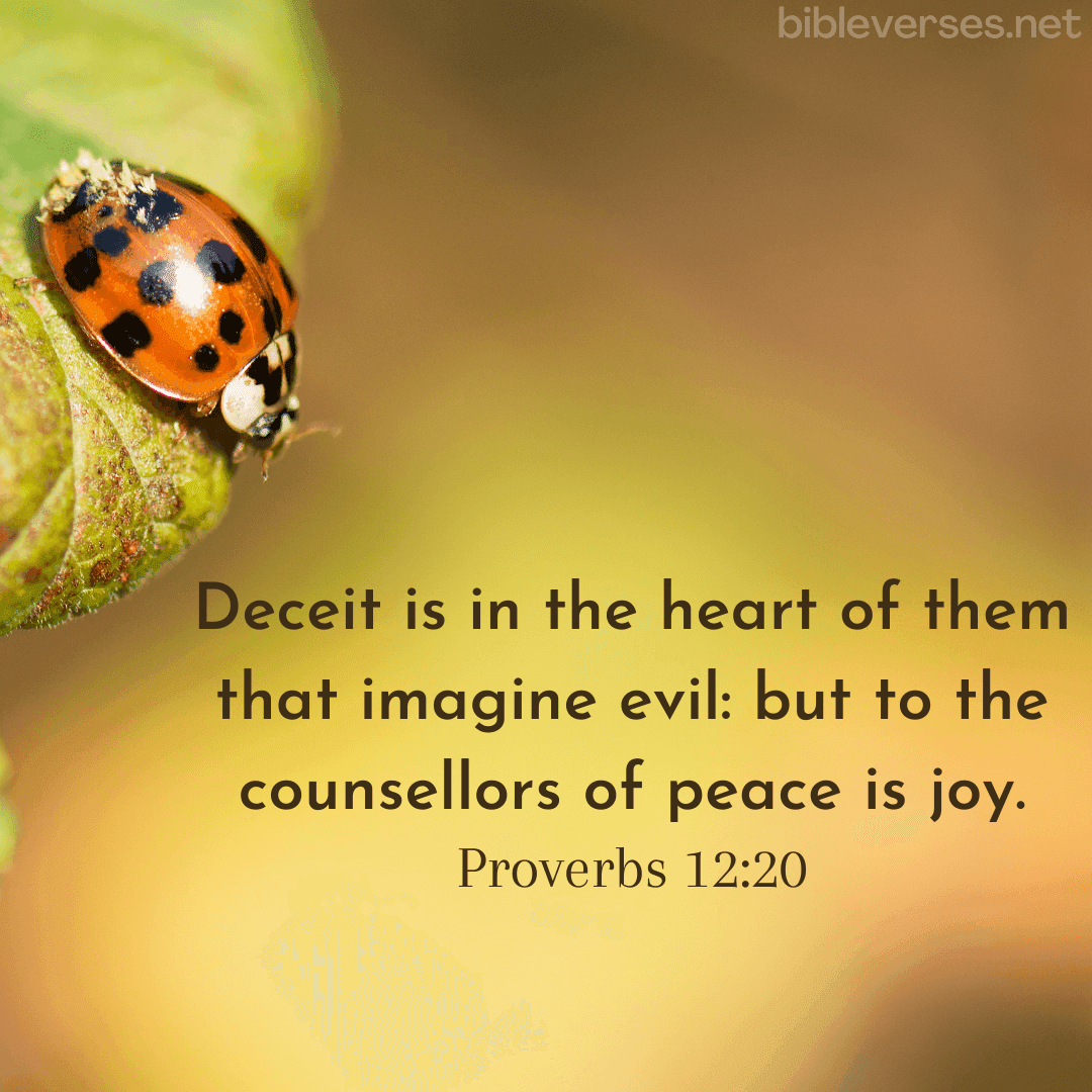 Proverbs 12:20 - Bibleverses.net