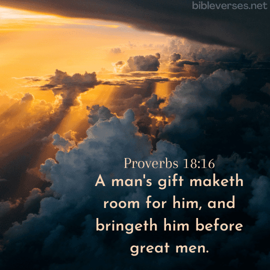 Proverbs 18:16 - Bibleverses.net
