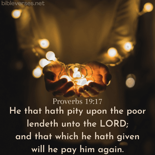 Proverbs 19:17 - Bibleverses.net