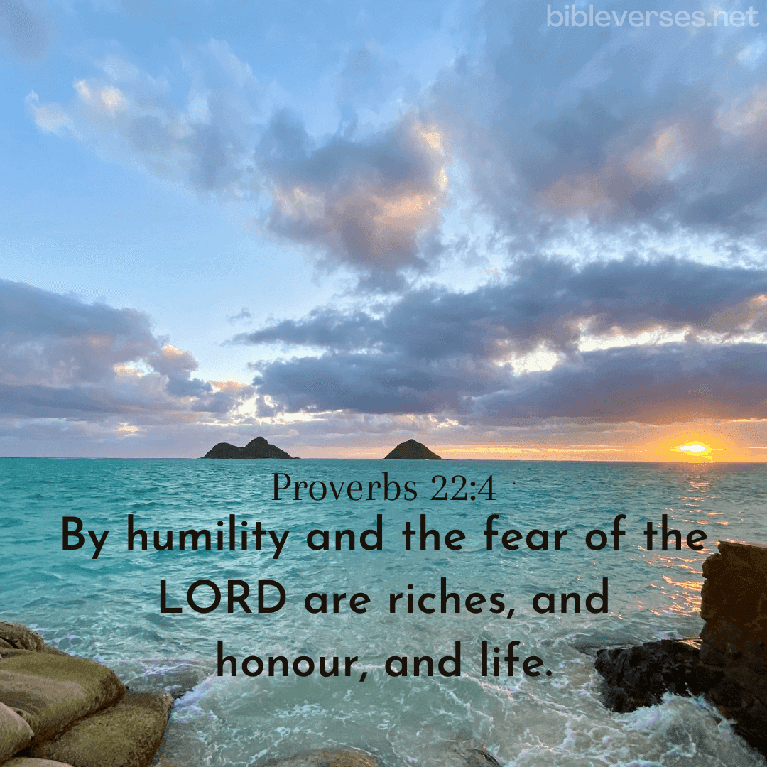 Proverbs 22:4 - Bibleverses.net