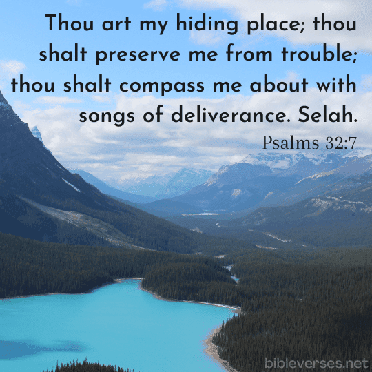 Psalms 32:7 - Bibleverses.net