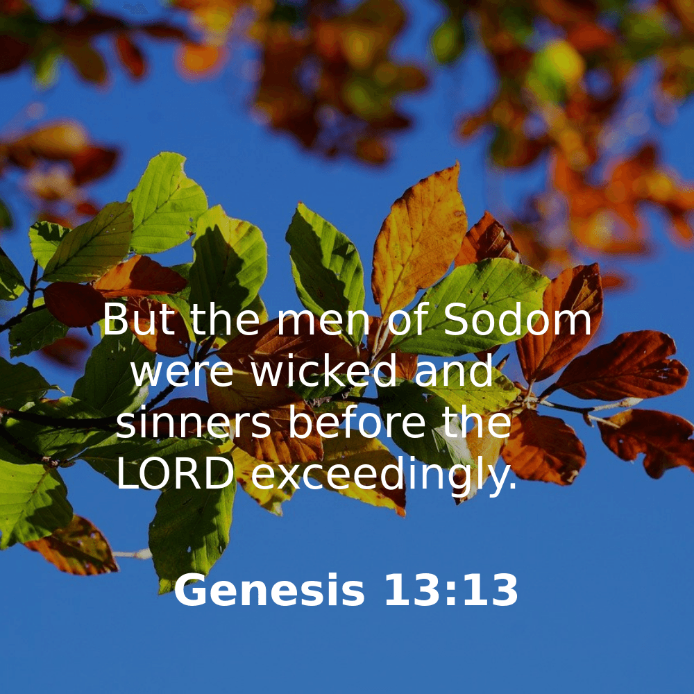 Genesis 13:13 - Bibleverses.net