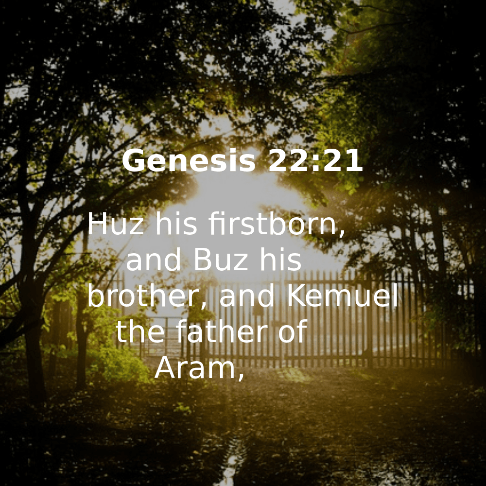 Genesis 22:21 - Bibleverses.net