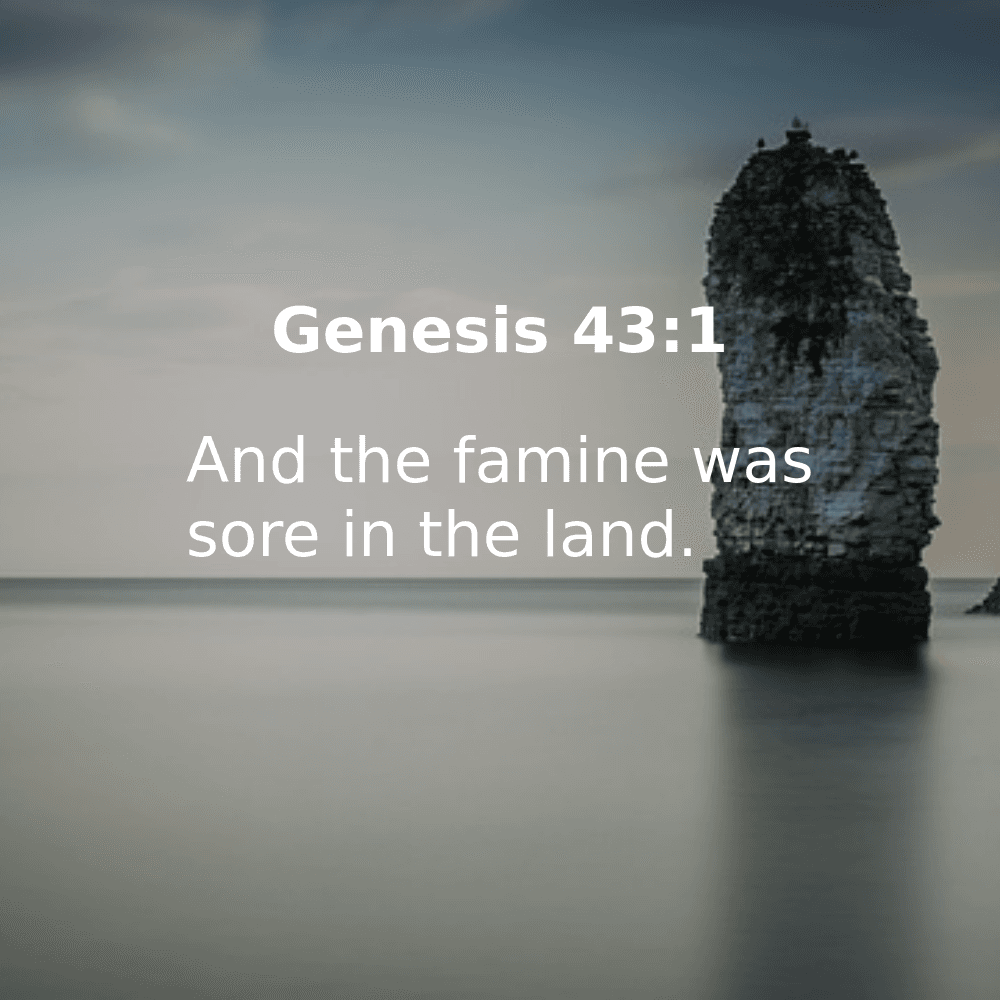 Genesis 43:1 - Bibleverses.net