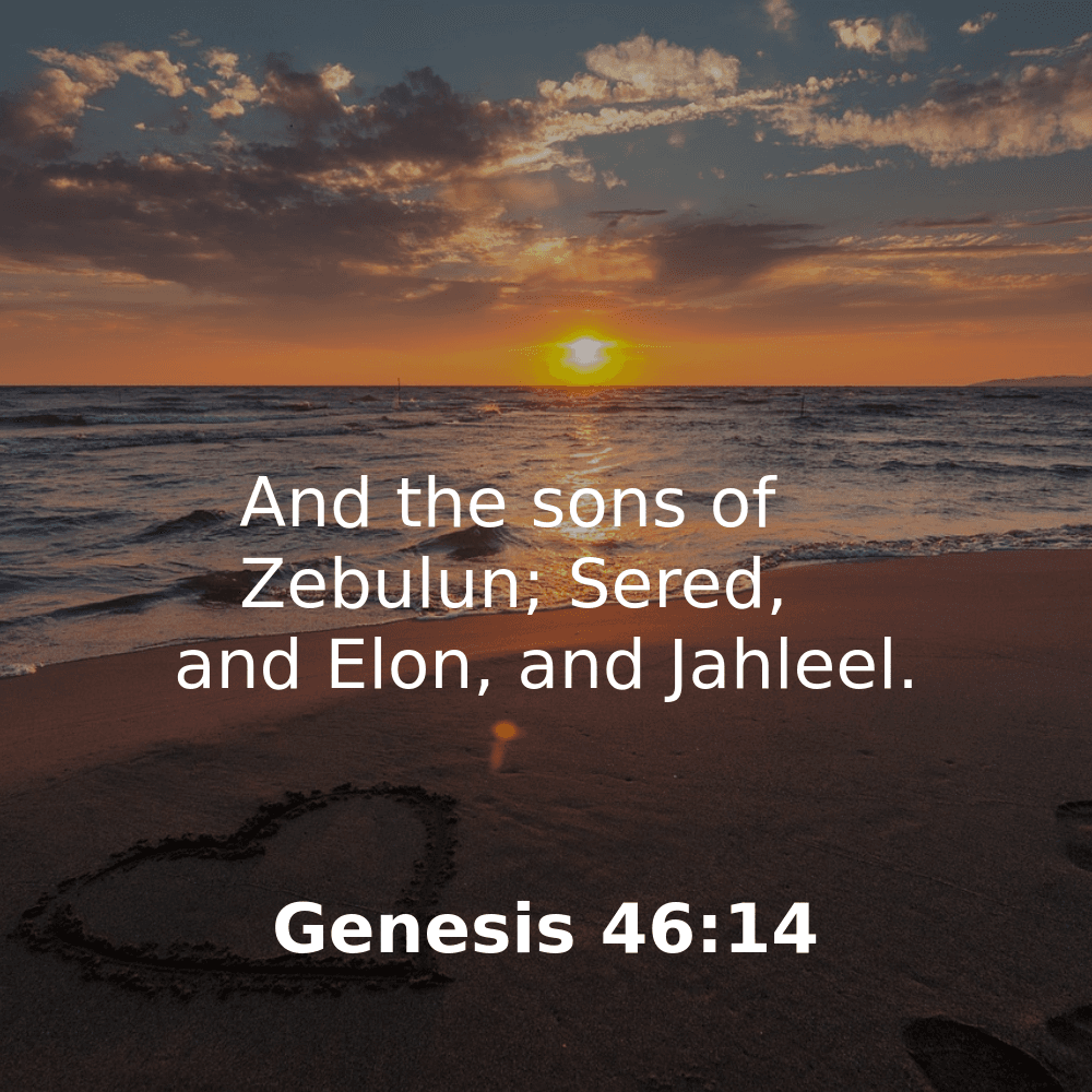 Genesis 46:14 - Bibleverses.net