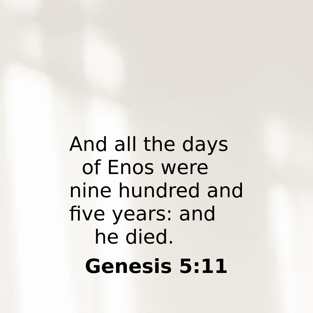 Genesis 5:11 - Bibleverses.net
