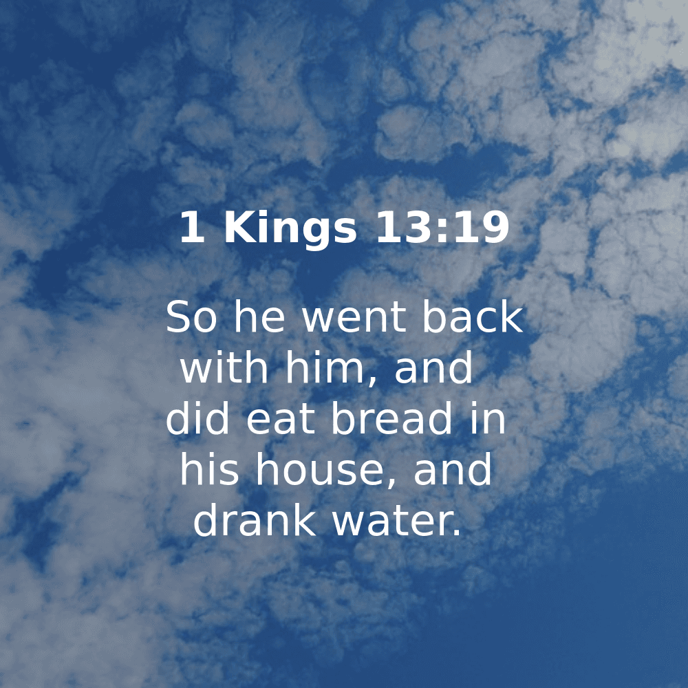 1 Kings 13:19 - Bibleverses.net