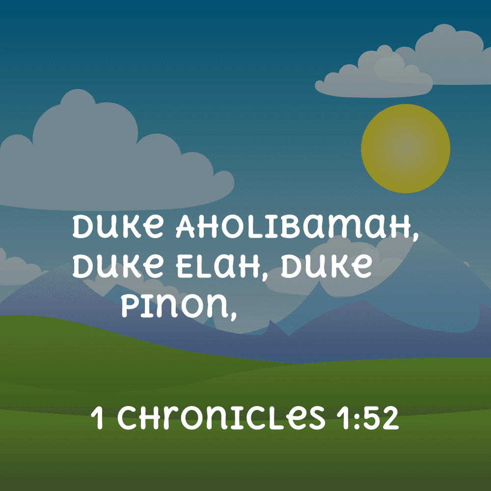 1 Chronicles 1:52 - Bibleverses.net