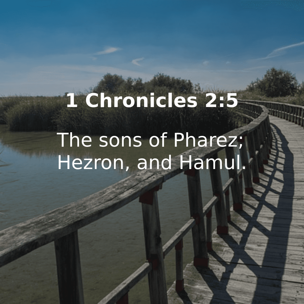 1 Chronicles 2:5 - Bibleverses.net
