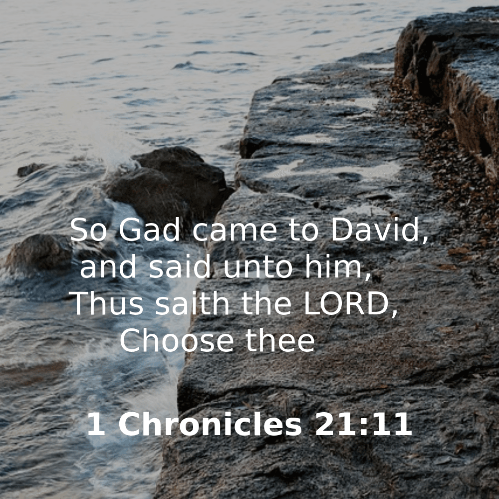 1 Chronicles 21:11 - Bibleverses.net