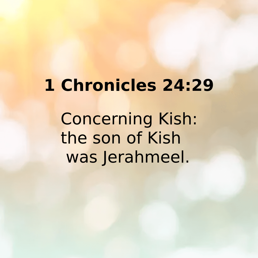 1 Chronicles 24:29 - Bibleverses.net