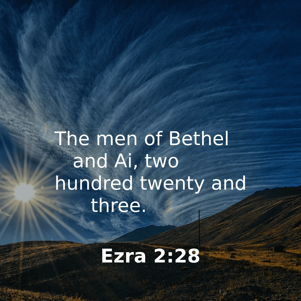 Ezra 2:28 - Bibleverses.net