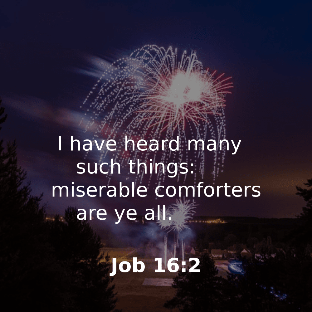 Job 16:2 - Bibleverses.net