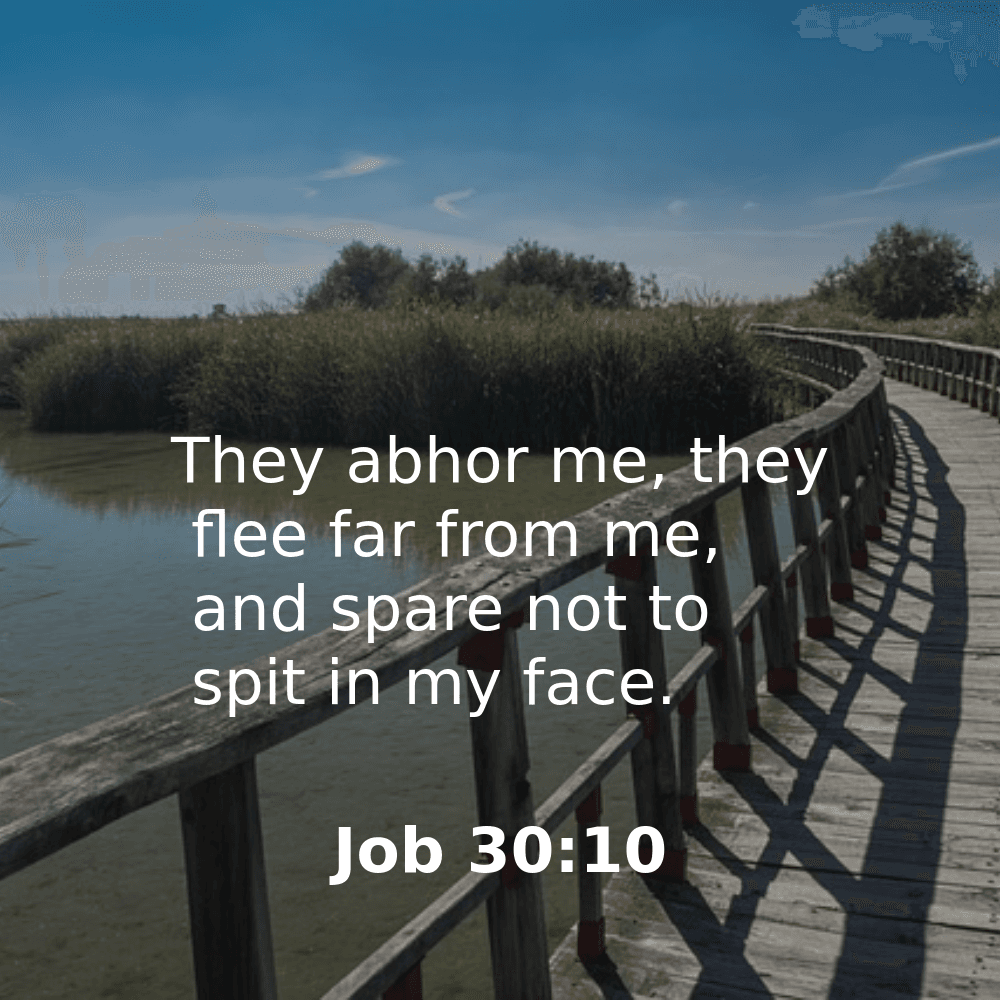 Job 30:10 - Bibleverses.net