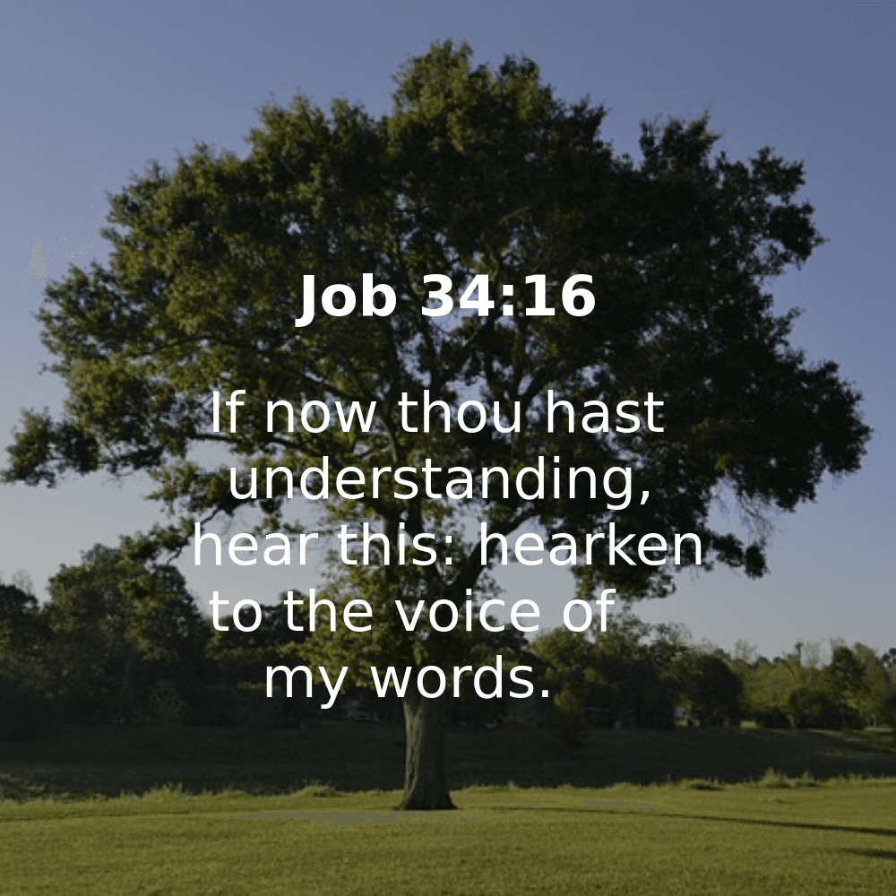 Job 34:16 - Bibleverses.net