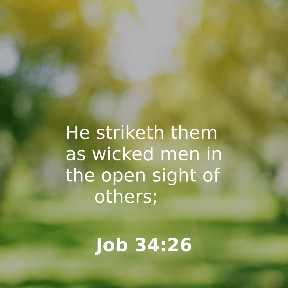 Job 34:26 - Bibleverses.net