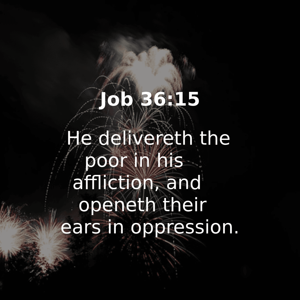 Job 36:15 - Bibleverses.net