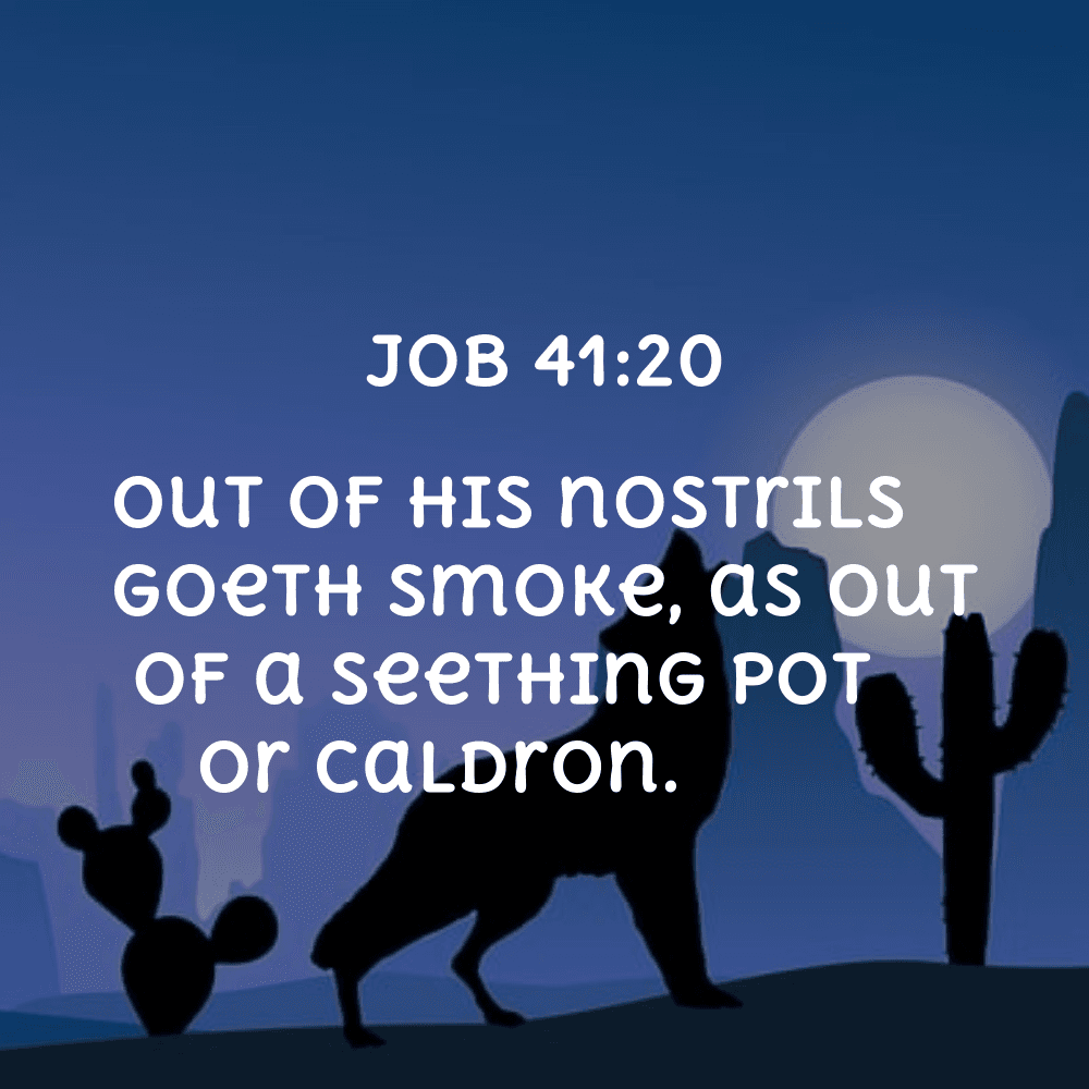 Job 41:20 - Bibleverses.net