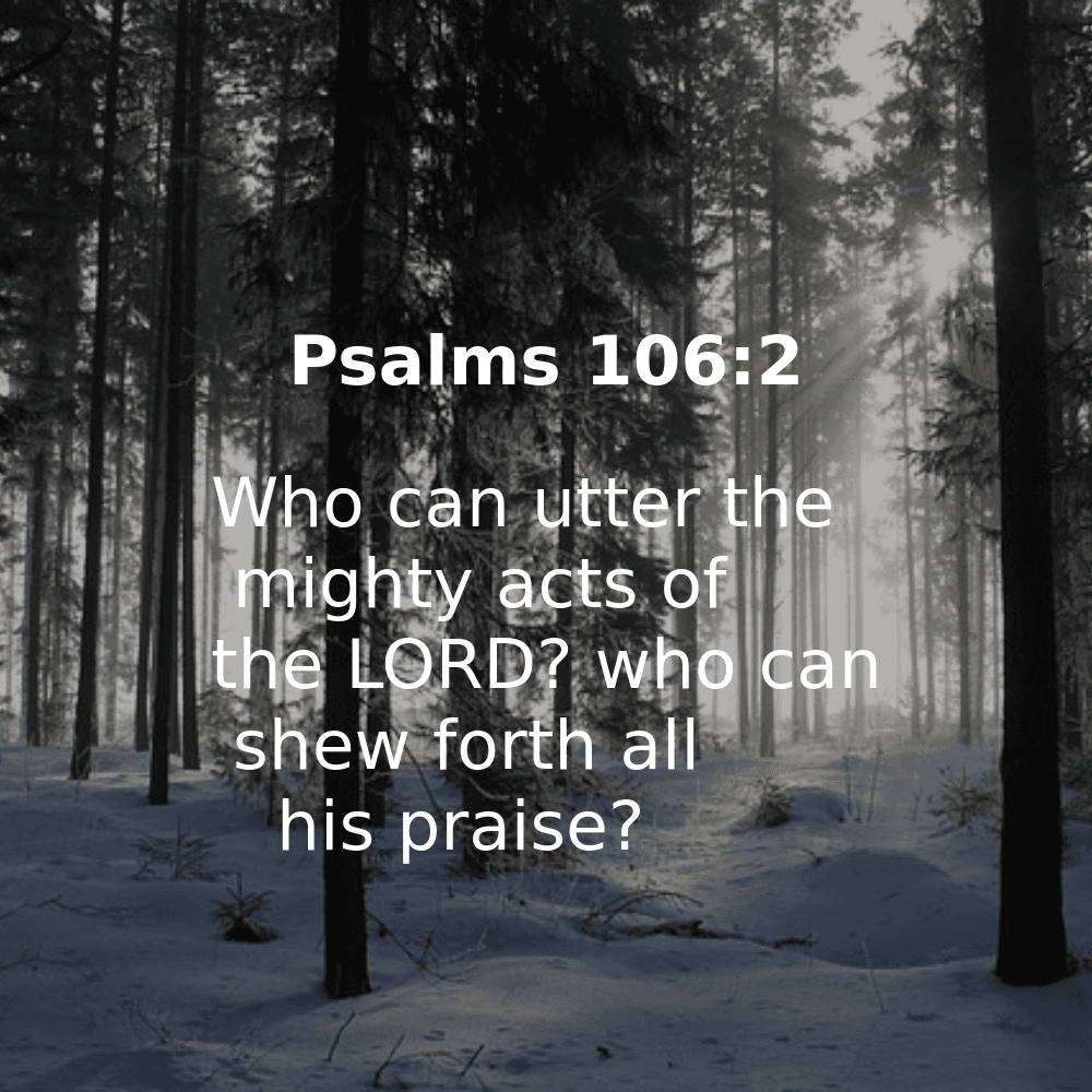 Psalms 106:2 - Bibleverses.net