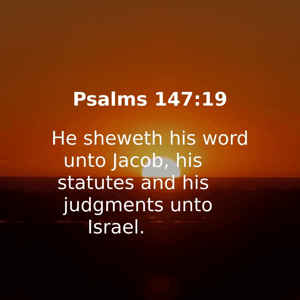 Psalms 147:19 - Bibleverses.net