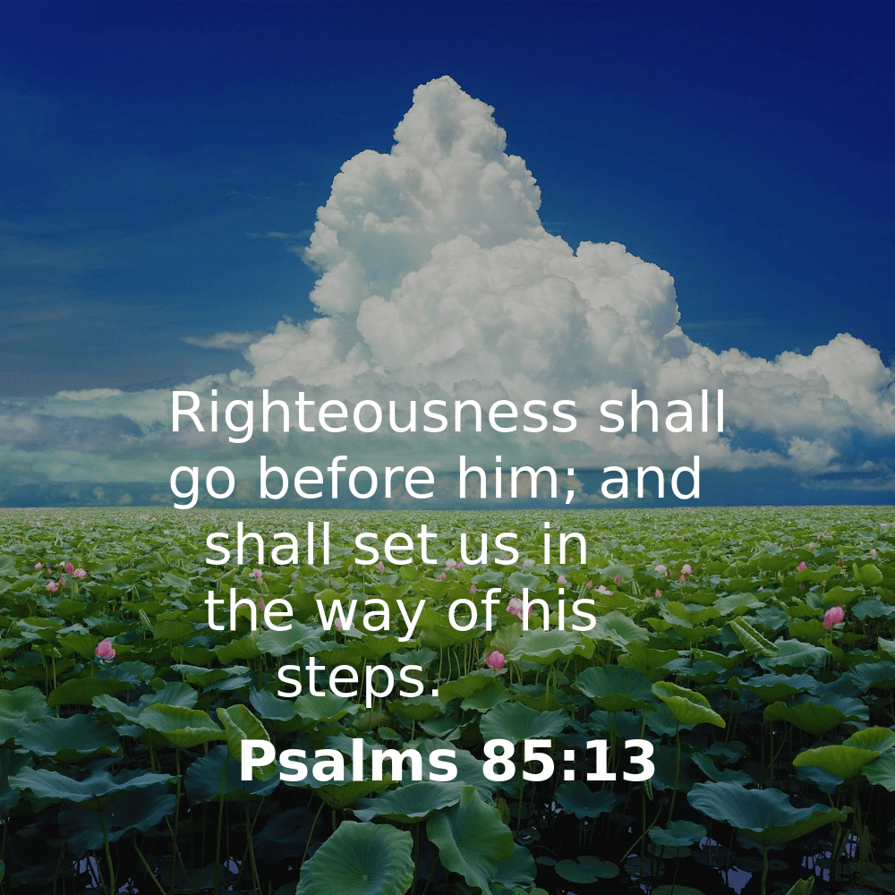 Psalms 85:13 - Bibleverses.net