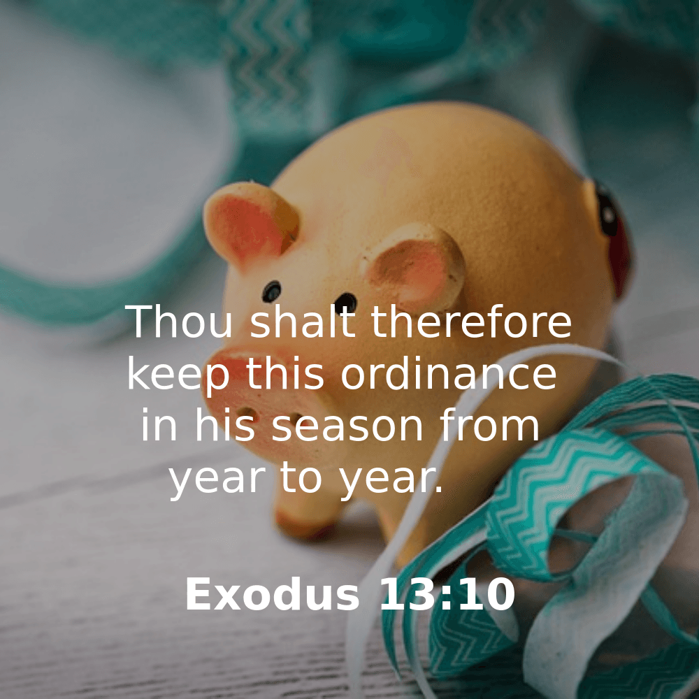 Exodus 13:10 - Bibleverses.net