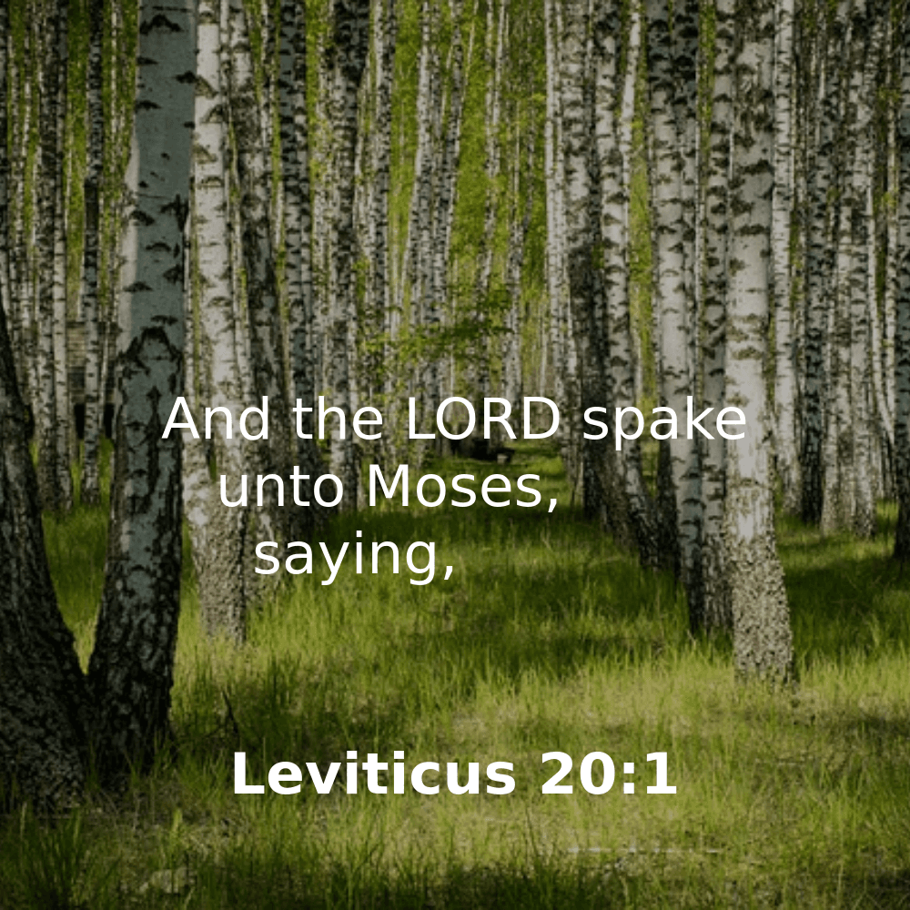 Leviticus 20:1 - Bibleverses.net