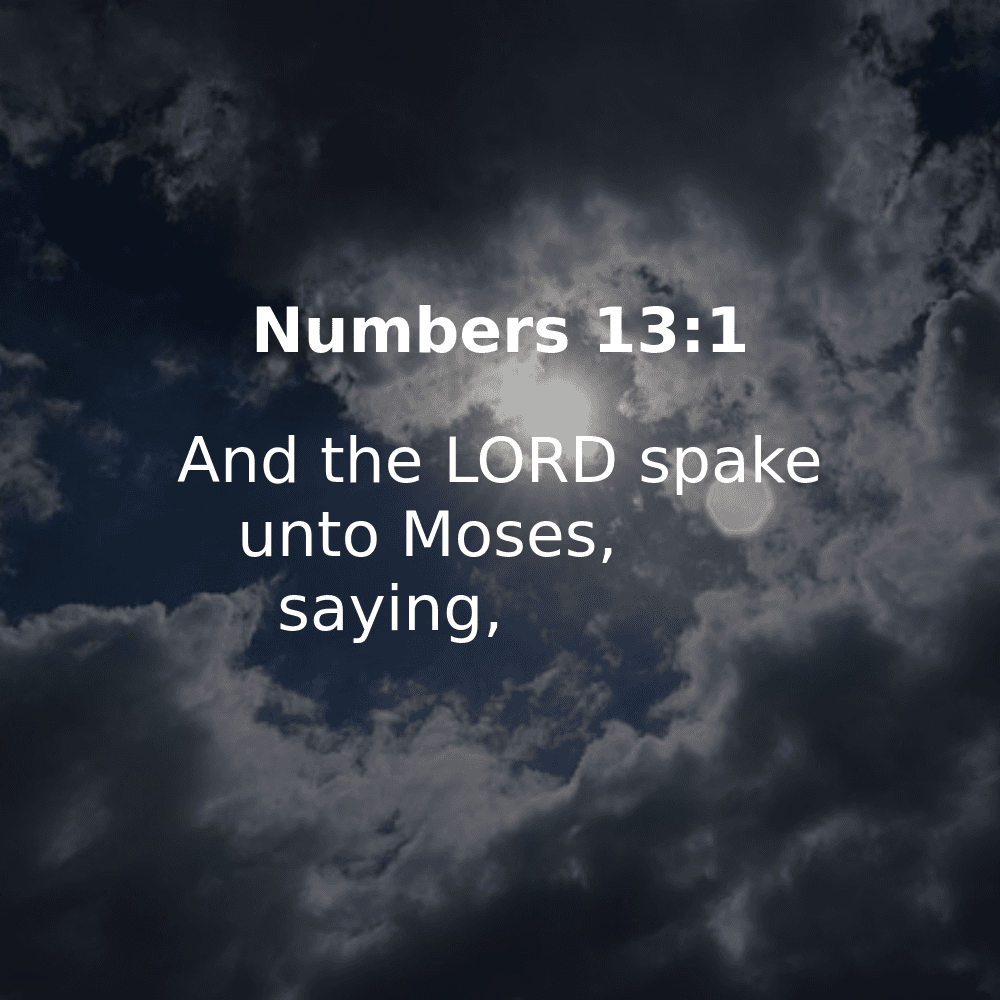 Numbers 13:1 - Bibleverses.net