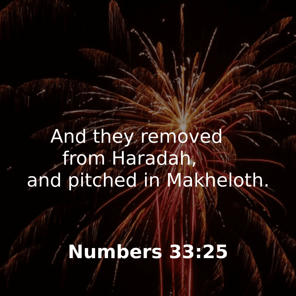 Numbers 33:25 - Bibleverses.net