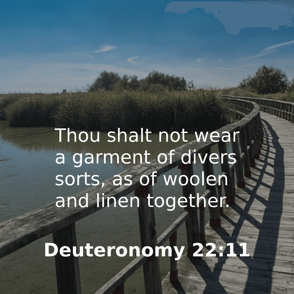 Deuteronomy 22:11 - Bibleverses.net