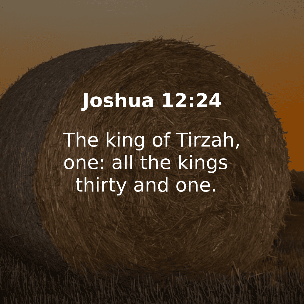 Joshua 12:24 - Bibleverses.net