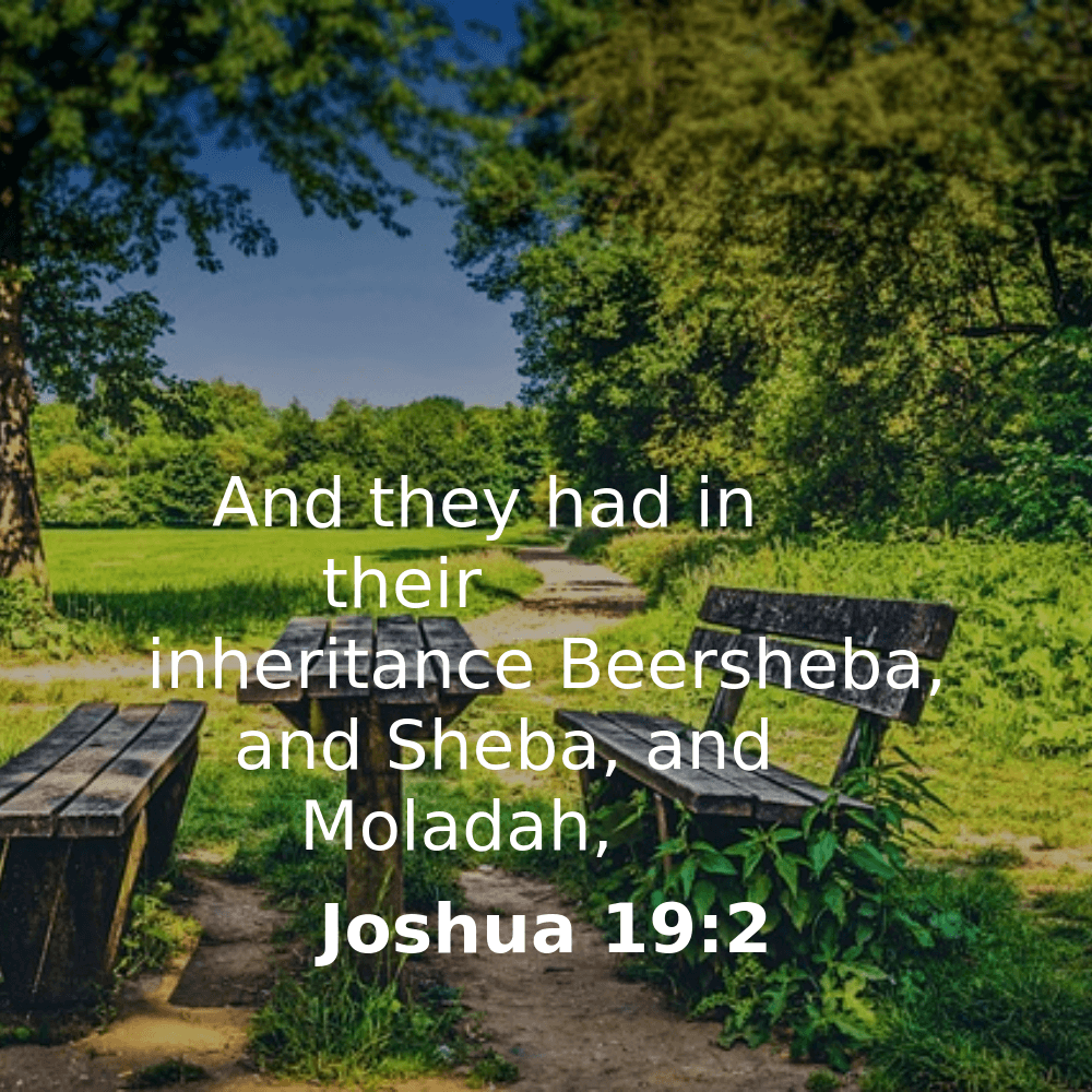 Joshua 19:2 - Bibleverses.net