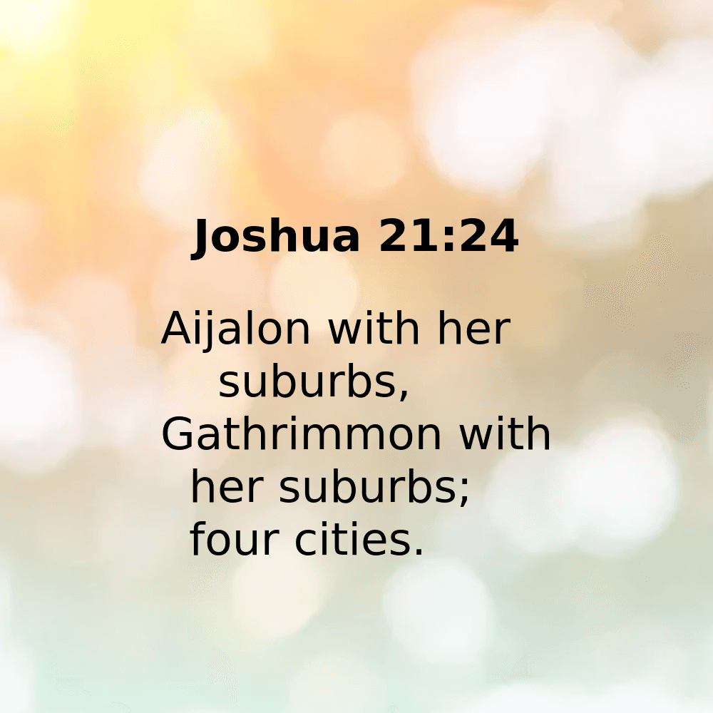 Joshua 21:24 - Bibleverses.net