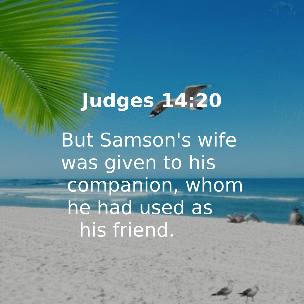 Judges 14:20 - Bibleverses.net