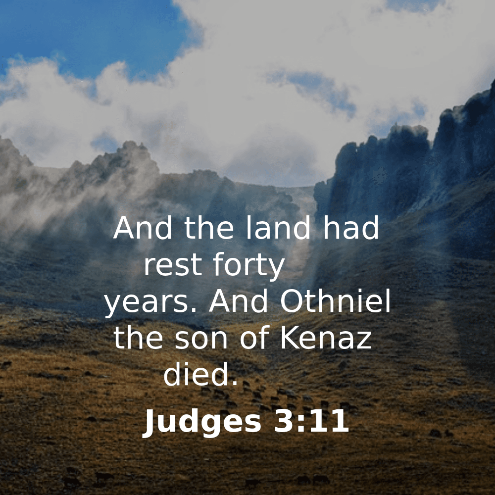 Judges 3:11 - Bibleverses.net