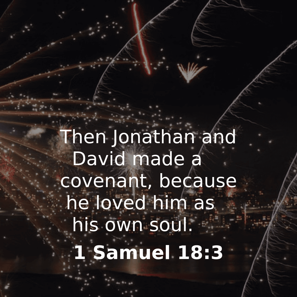 1 Samuel 18:3 - Bibleverses.net