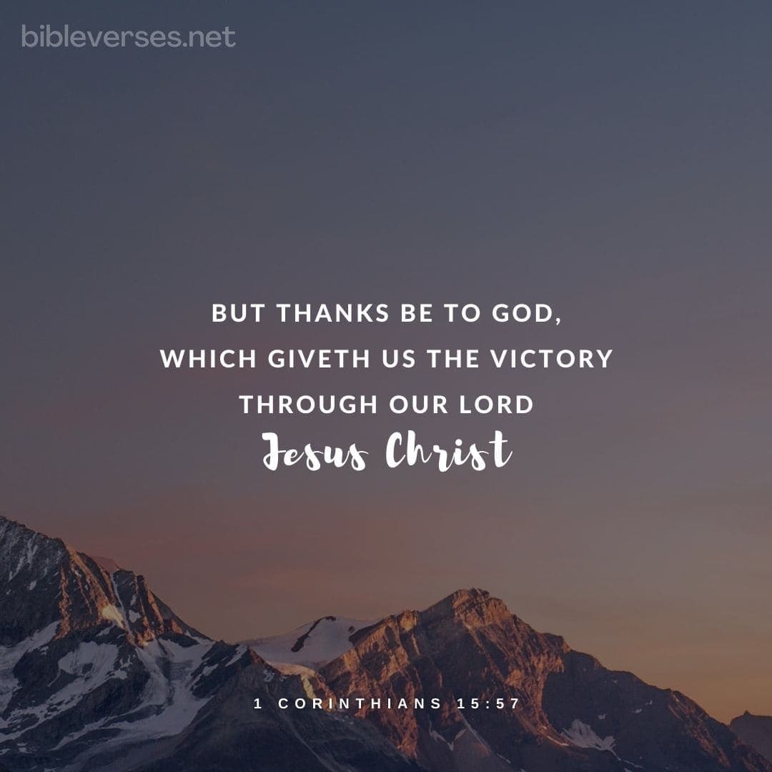 1 Corinthians 15:57 - Bibleverses.net