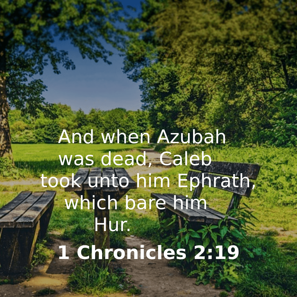 1 Chronicles 2:19 - Bibleverses.net