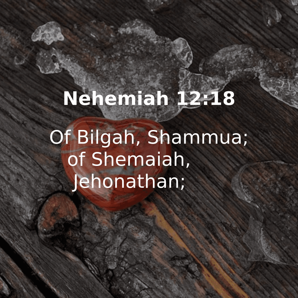 Nehemiah 12:18 - Bibleverses.net