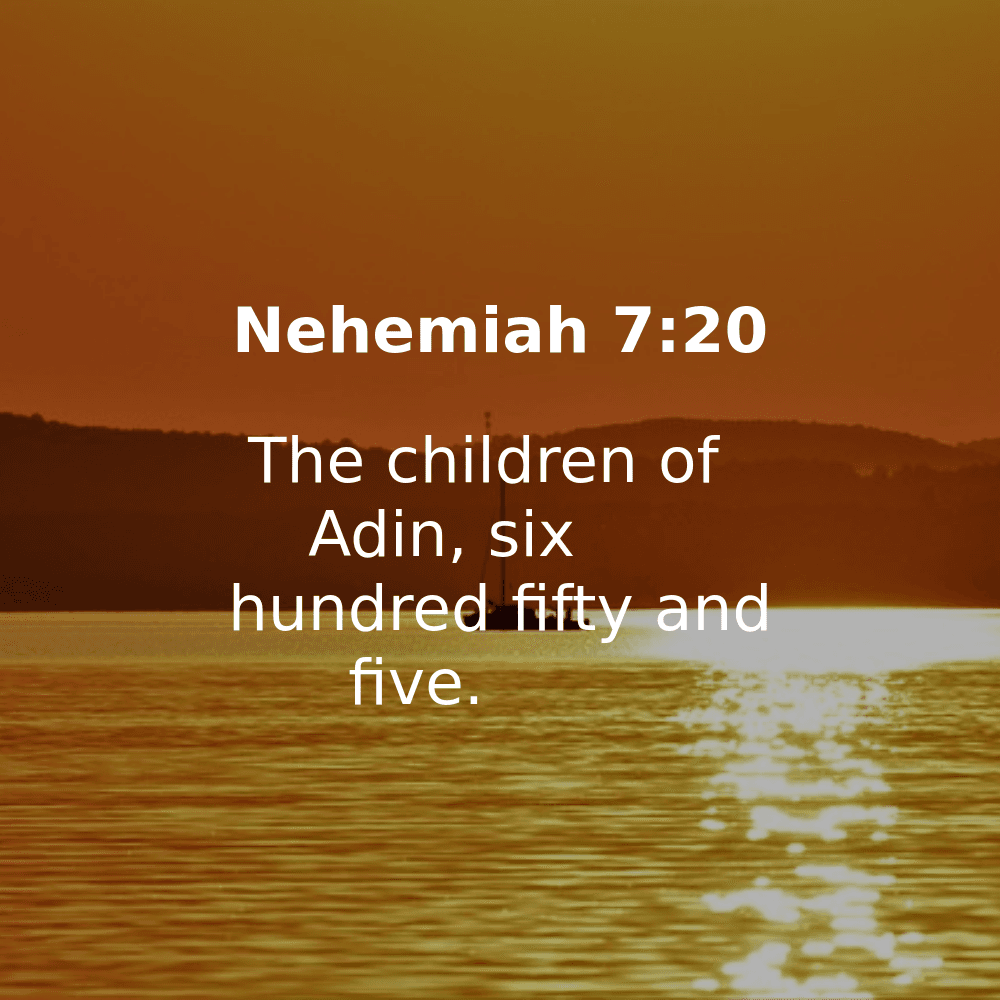 Nehemiah 7:20 - Bibleverses.net