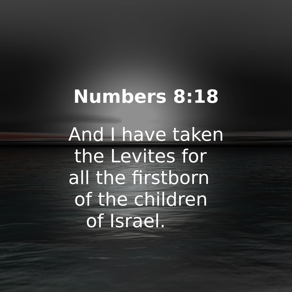 Numbers 8:18 - Bibleverses.net